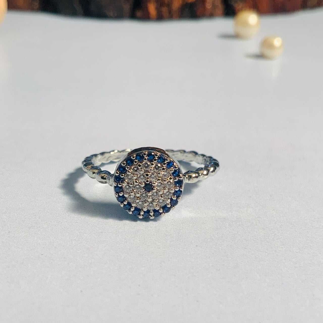 Buy Cross Evil Eye Ring Sterling Silver Spiritual Turkish Cross Rings for  Women Tiny Blue Third Eye Nazar Adjustable Open Ring Protetion Jewelry Gift  Size 7-8 Online at desertcartINDIA